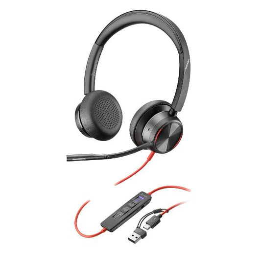 Poly Blackwire 8225 USB-C Stereo-Headset + USB-C/A-Adapter_0
