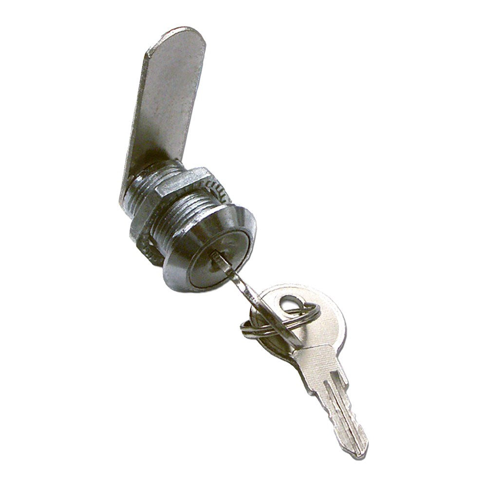 Fechadura reta cm04 para caixa de correio, em zamac com acabamento cromado polido, 30 mm, com 2 chaves, blister_0