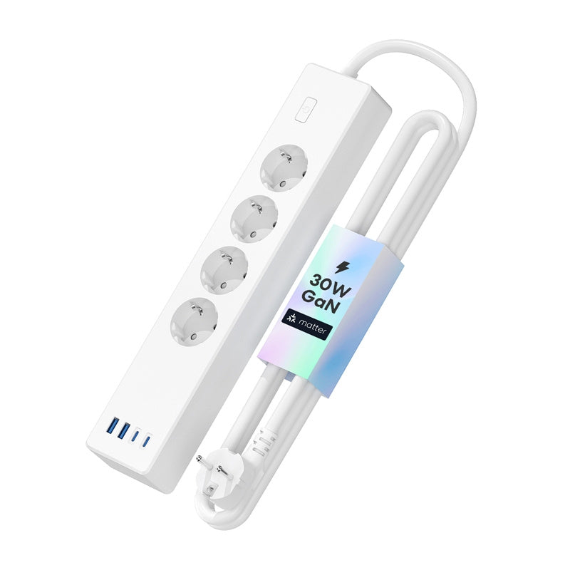 Meross MSP844(EU) smart fast charging power strip, 4 outlets + 2x USB-A + 2x USB-C (Matter)_2