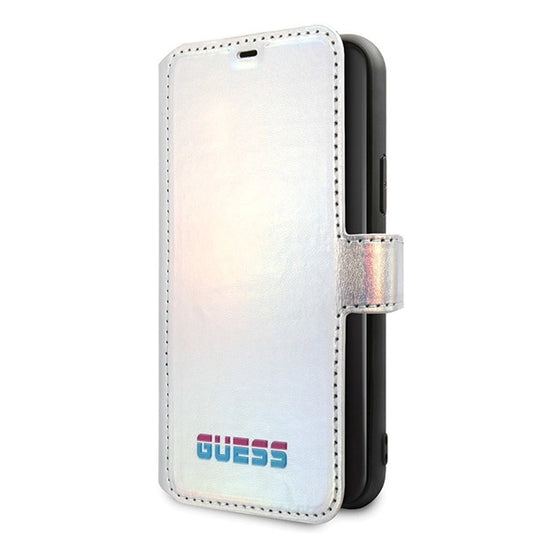 Guess GUFLBKN58BLD iPhone 11 Pro silver/silver book Iridescent_0