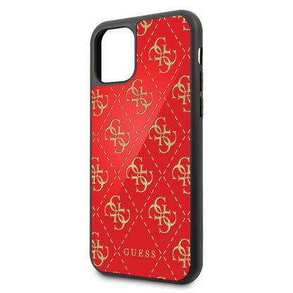 Guess GUHCN584GGPRE iPhone 11 Pro red/red hard case 4G Double Layer Glitter_2
