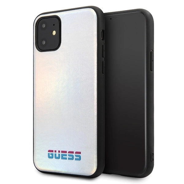 Guess GUHCN65BLD iPhone 11 Pro Max silver/silver hard case Iridescent_0
