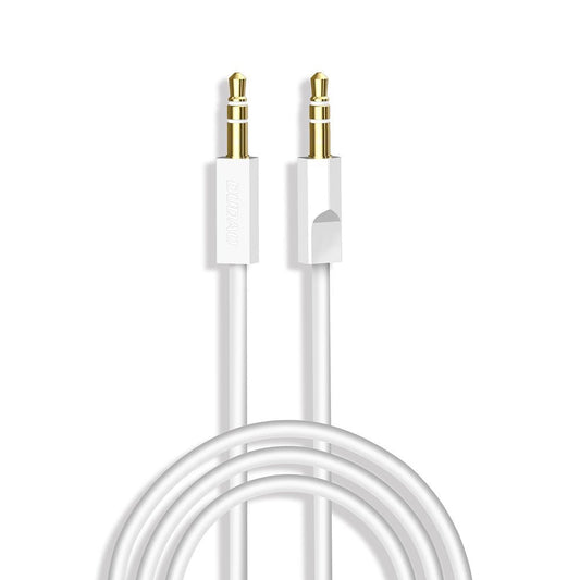 Dudao cable AUX mini jack 3.5mm 1m 3 pole stereo white (L12S white)_0