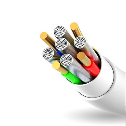 Dudao cable USB / Lightning 3A 1m white (L1L white)_2