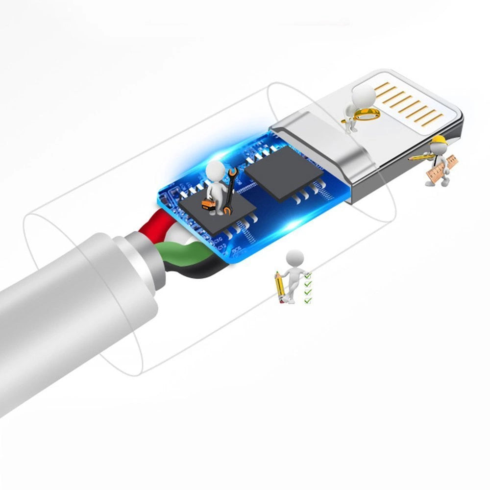 Dudao cable USB / Lightning 3A 1m white (L1L white)_4