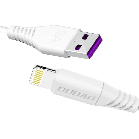 Dudao cable USB / Lightning 5A 1m white (L2L 1m white)_0