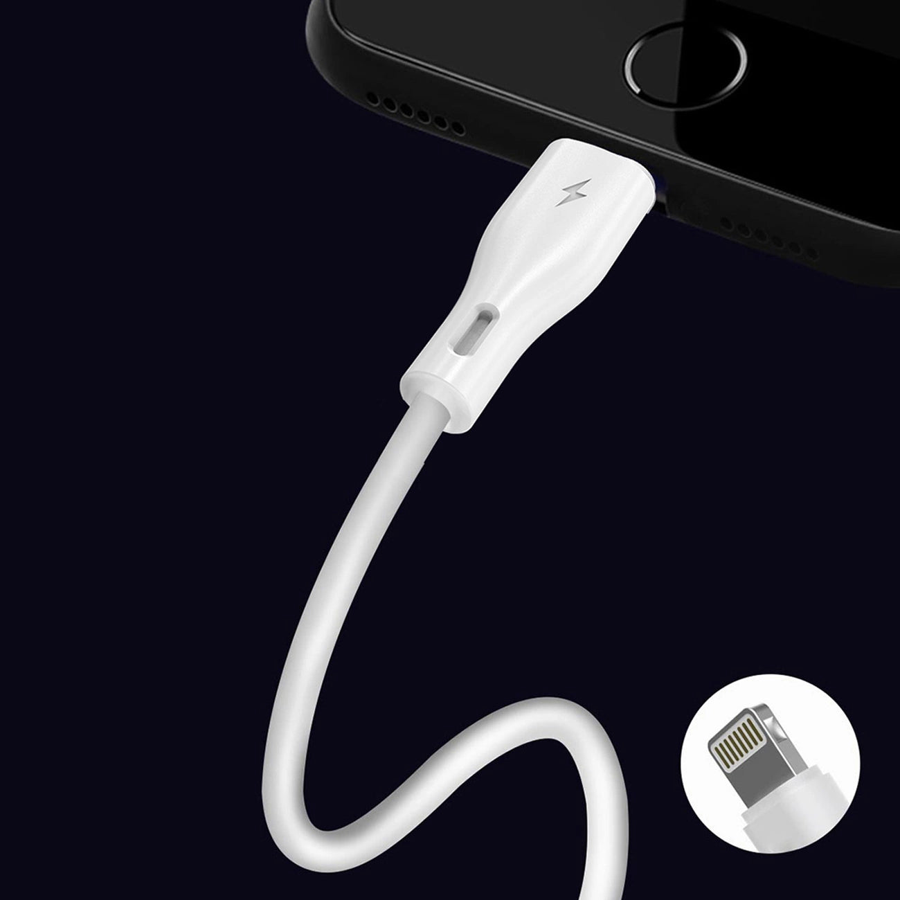 Dudao L2L USB-A / Lightning 3A Cable 2m - White_5