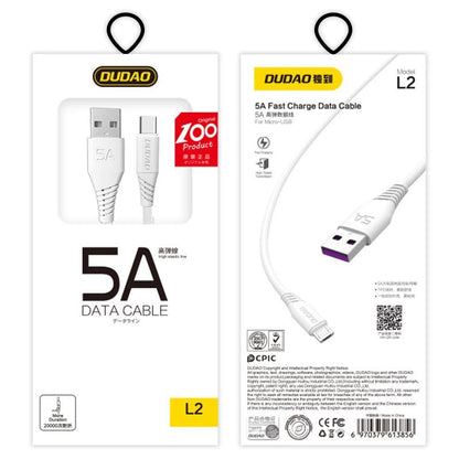 Dudao cable USB / USB Type C 5A 1m white (L2T 1m white)_2
