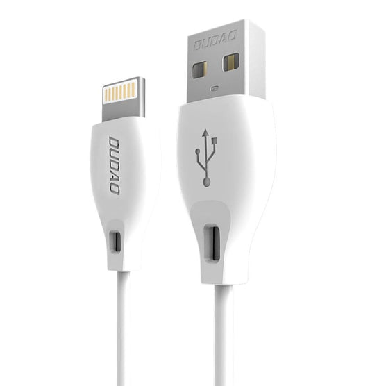 Dudao cable USB / Lightning cable 2.4A 1m white (L4L 1m white)_0