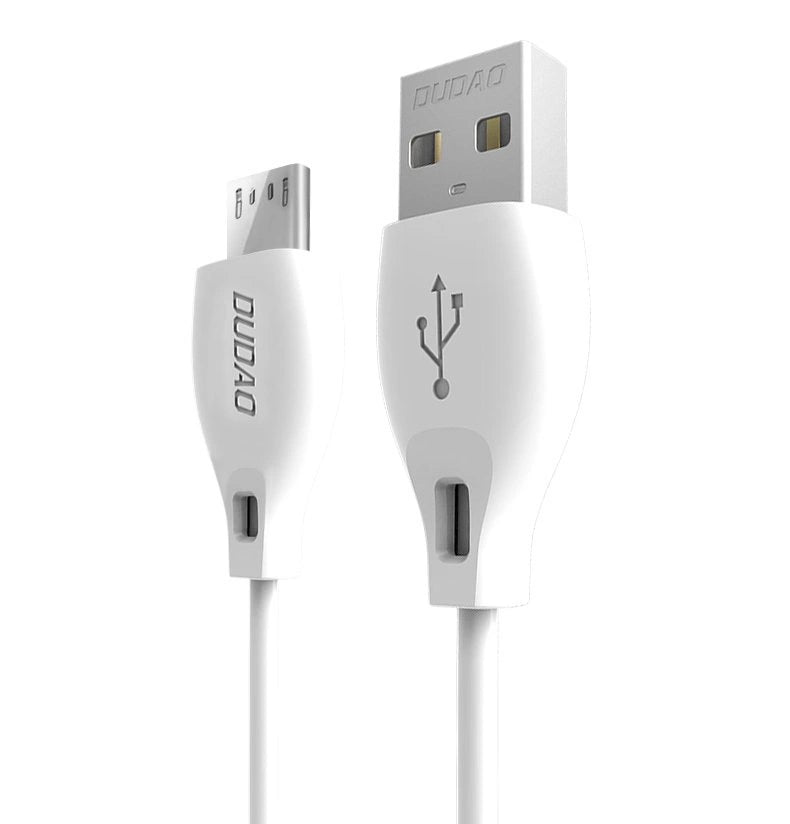 Dudao cable micro USB cable 2.4A 1m white (L4M 1m white)_0
