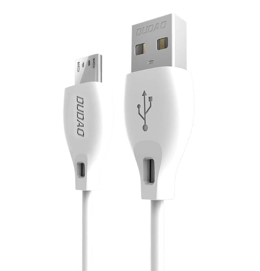 Dudao cable micro USB cable 2.4A 1m white (L4M 1m white)_0