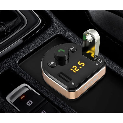 Dudao Bluetooth FM transmitter car charger MP3 3.1 A 2x USB black (R2Pro black)_8