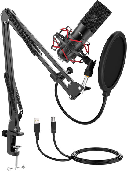 Condenser microphone with tripod Fifine T732 (black)_1
