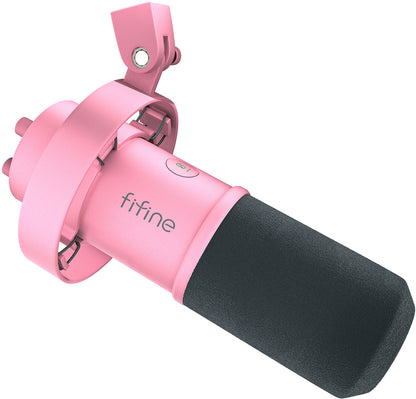 Fifine K688P dynamic microphone (pink)_3