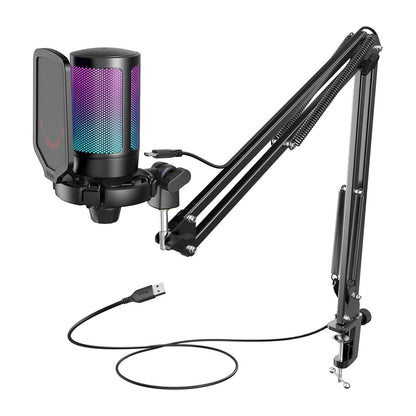 Fifine A6T tripod gaming microphone (black)_0