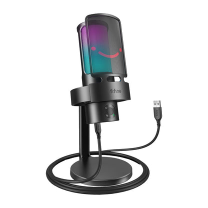 Fifine A8 condenser microphone with stand (black)_1