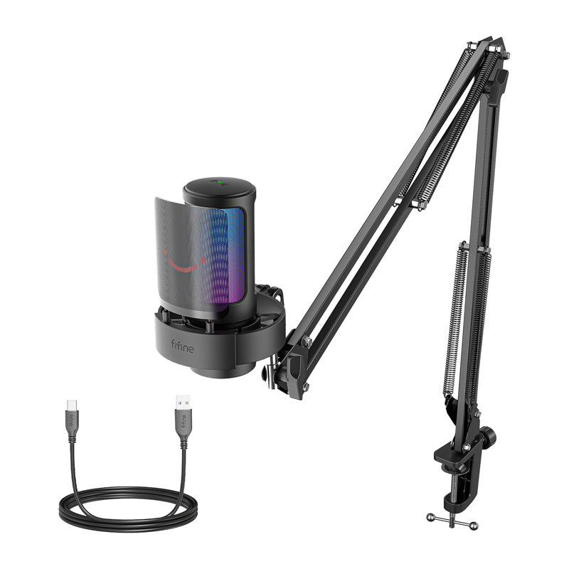 Fifine A8T condenser microphone with handle (black)_1