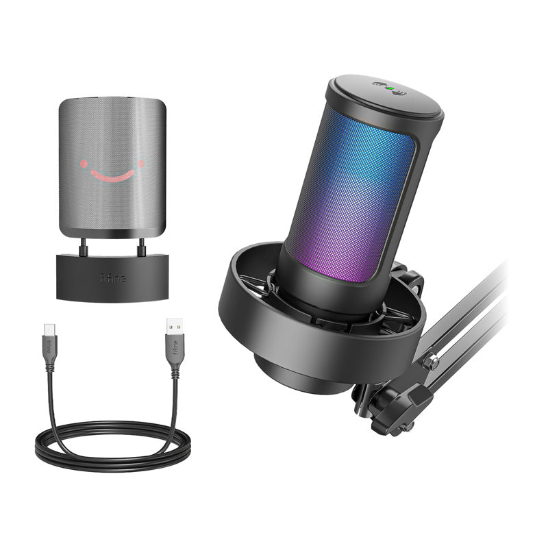 Fifine A8T condenser microphone with handle (black)_2