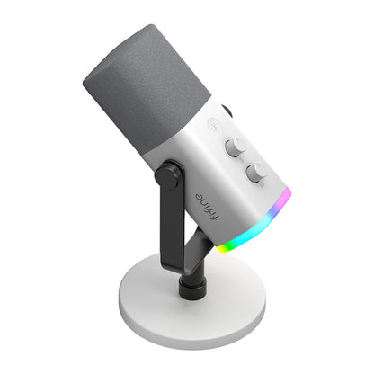 Fifine AM8W dynamic microphone with stand (white)_3