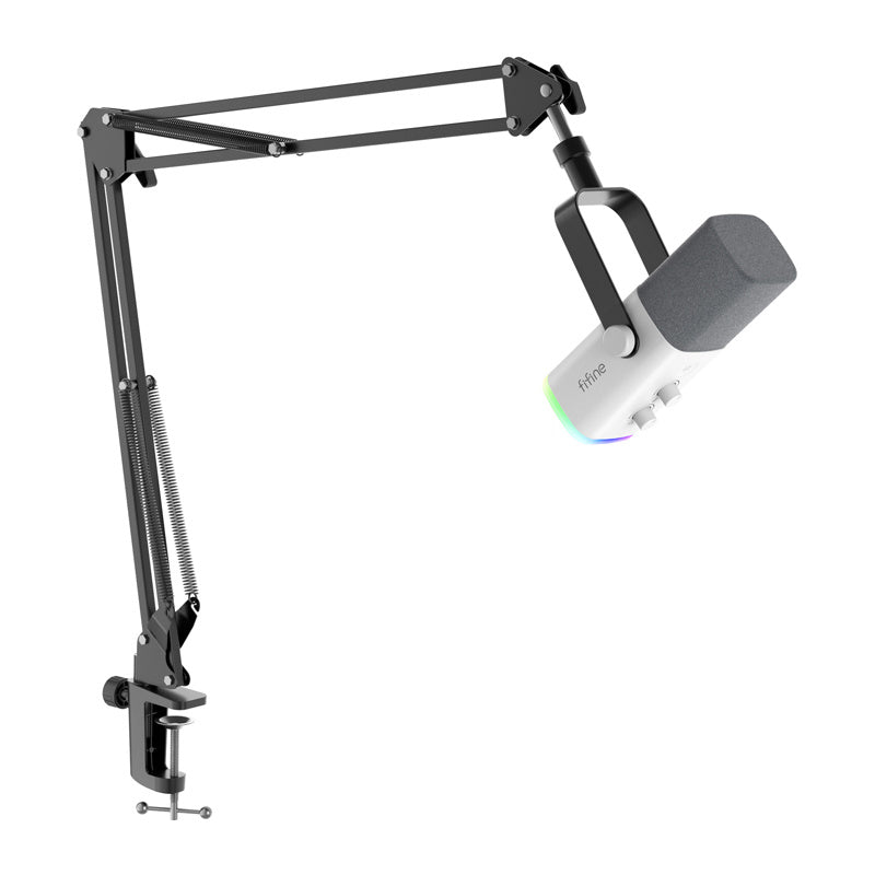 Fifine AM8TW gaming microphone with boom arm (white)_1
