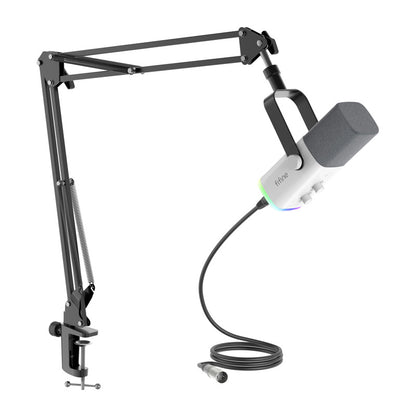 Fifine AM8TW gaming microphone with boom arm (white)_2
