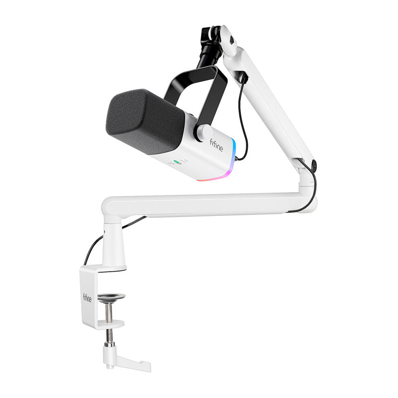 Fifine TAM8W dynamic microphone (white)_0