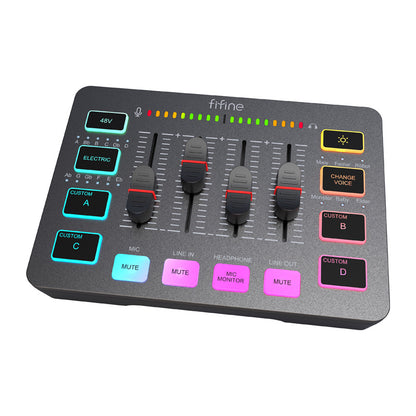 Fifine SC3 audio mixer (black)_2