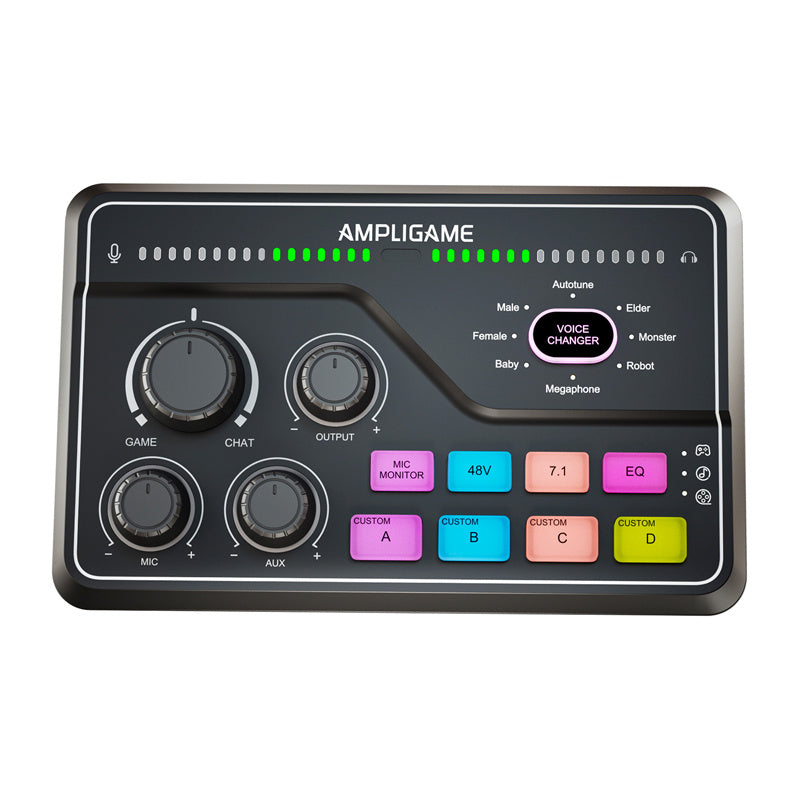 Fifine SC8 RGB gaming mixer (black)_0