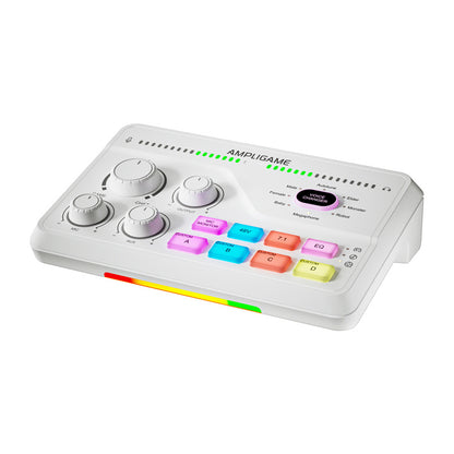 Fifine SC8W RGB gaming mixer (white)_1