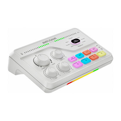 Fifine SC8W RGB gaming mixer (white)_2