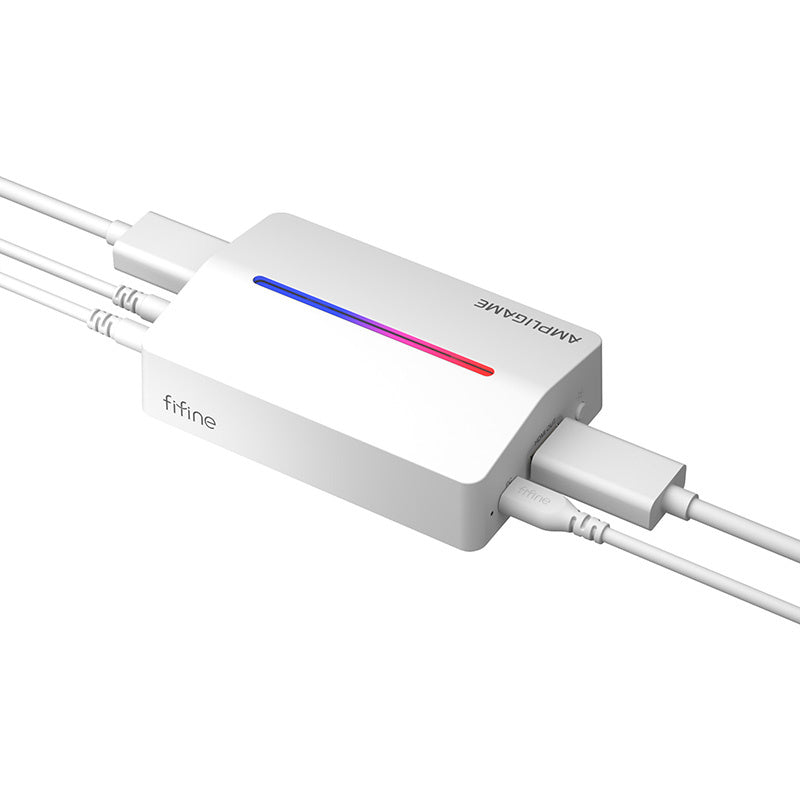 Fifine V3W, HDMI to USB-A capture card (white)_2