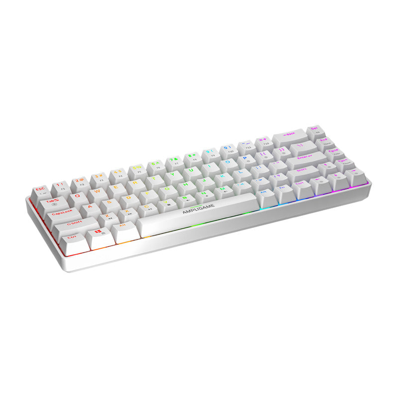 Fifine GK1W mechancial keyboard, 65% RGB (white)_2