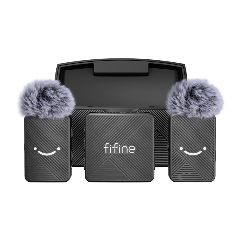 Fifine M9 tie microphone set (black)_0
