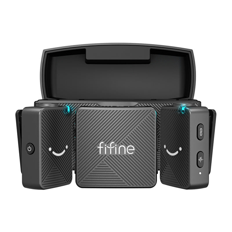 Fifine M9 tie microphone set (black)_1