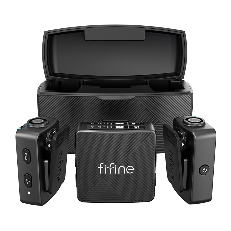 Fifine M9 tie microphone set (black)_2
