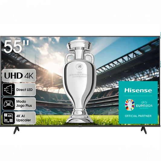 TV HISENSE 55" 4K HDR10+ SMART VIDAA U8.5 / Preto / 55A6Q_0