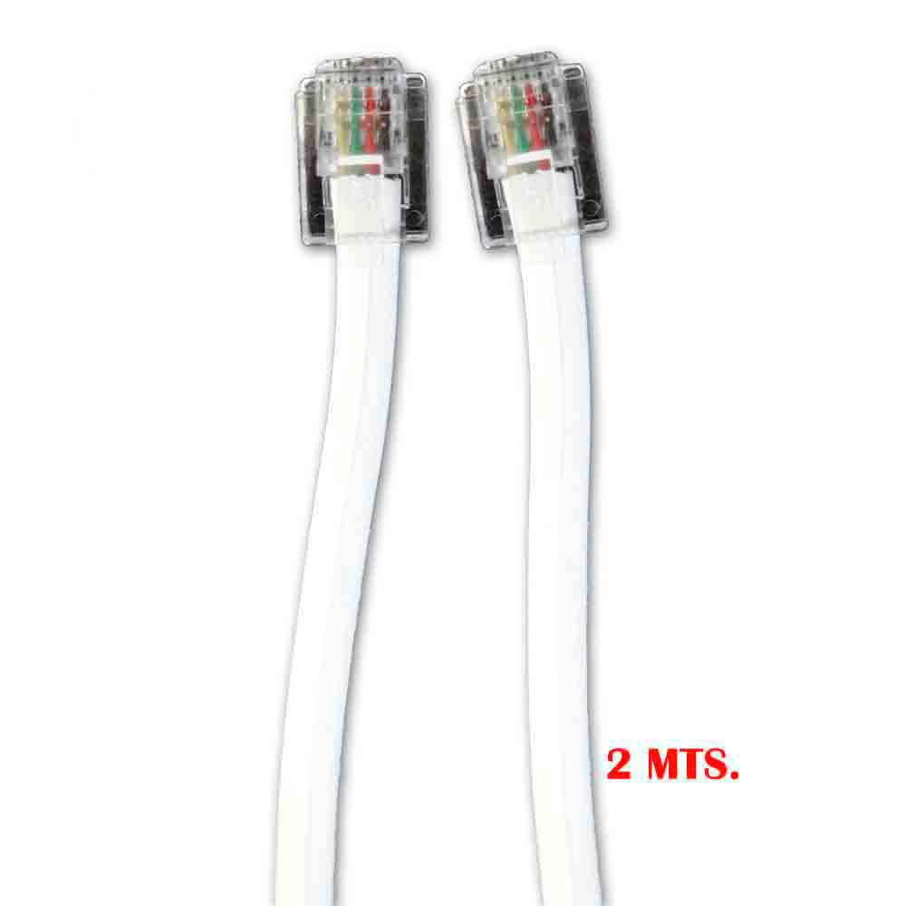 Prolongador de telefone 2m 4 vias macho-macho_0