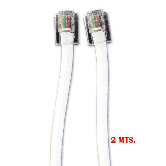 Prolongador de telefone 2m 4 vias macho-macho_0