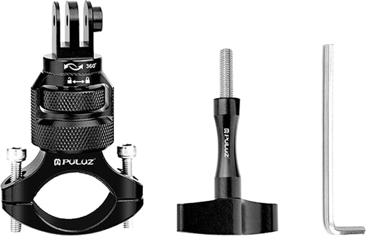 Aluminum 360° PULUZ Steering Wheel Mount for Sports Cameras (Black)_0