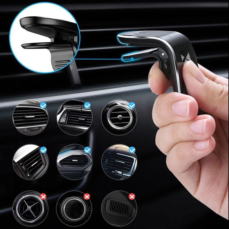 Wozinsky magnetic phone holder on the ventilation grille black (WCH-02)_9