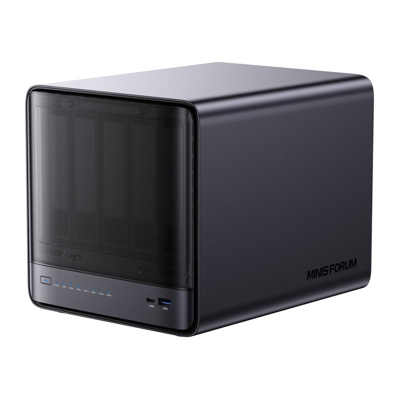 MINI-PC Minis Forum NAS N5 Pro AMD Ryzen AI 9 HX Pro 370, 32GB+128GB O_1