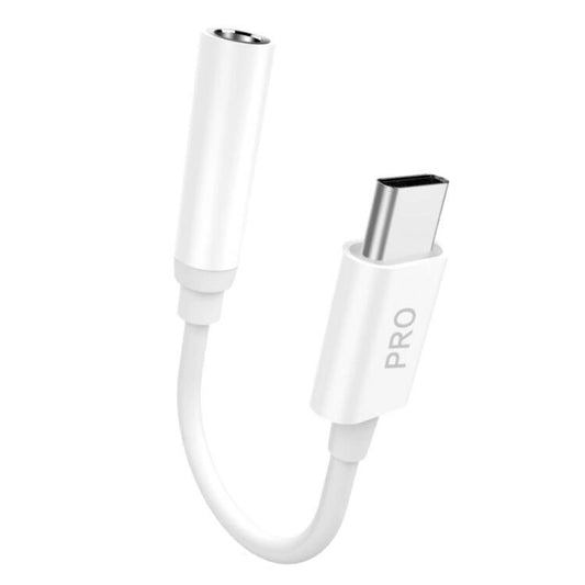 Dudao audio adapter headphone adapter from USB Type C to mini jack 3.5 mm white (L16CPro white)_0