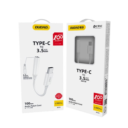 Dudao audio adapter headphone adapter from USB Type C to mini jack 3.5 mm white (L16CPro white)_2