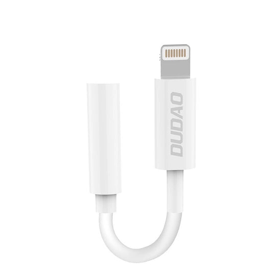 Dudao audio adapter headphone adapter from Lightning to 3.5 mm mini jack white (L16i white)_0