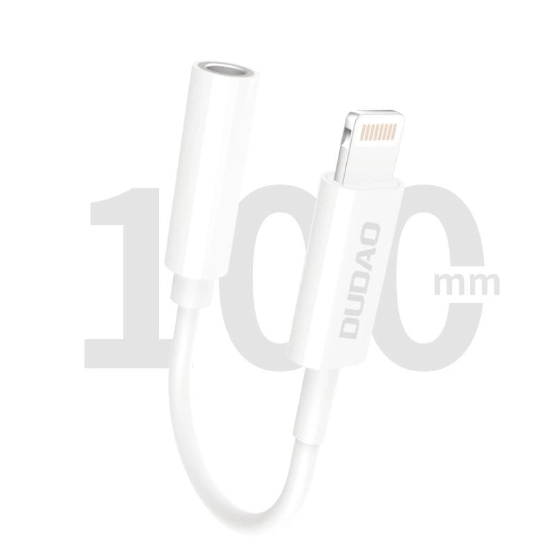 Dudao audio adapter headphone adapter from Lightning to 3.5 mm mini jack white (L16i white)_2