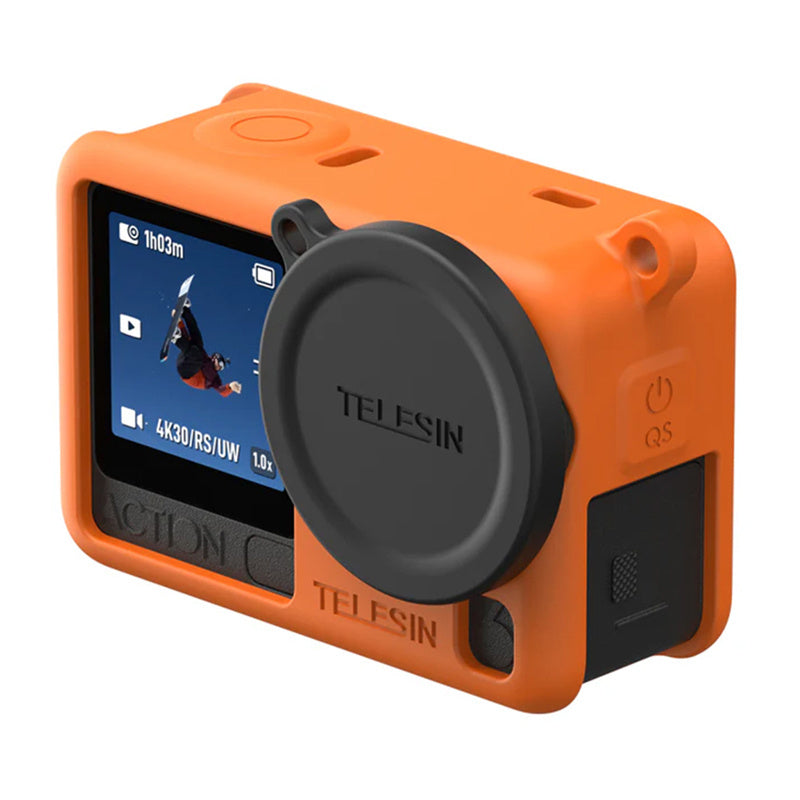 Telesin Silicone Protective Case for DJI Osmo Action 6 (Orange)_1