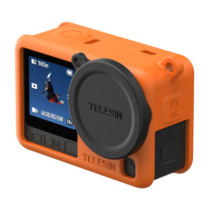 Telesin Silicone Protective Case for DJI Osmo Action 6 (Orange)_1