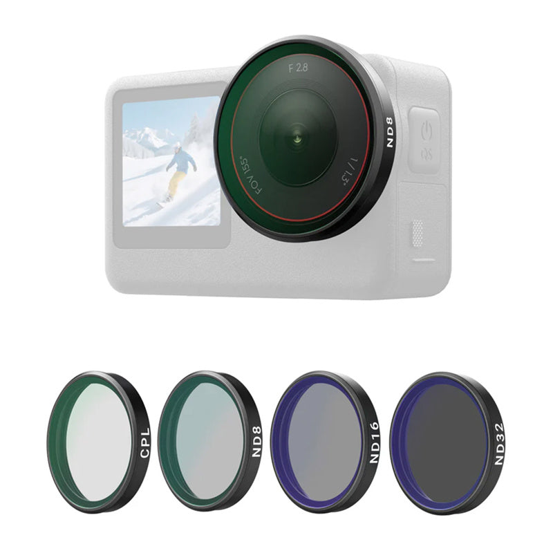 Telesin CPL/ND8/ND16/ND32 filter set for DJI Osmo Action 6 (4 pcs)._0