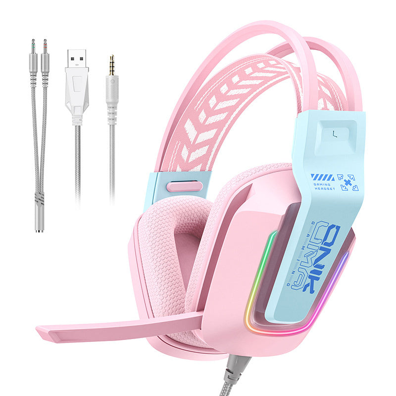 ONIKUMA X13 gaming headphones (pink)_0
