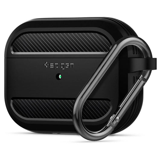 Spigen Rugged Armor Case for Apple AirPods Pro 1 - Matte Black_0
